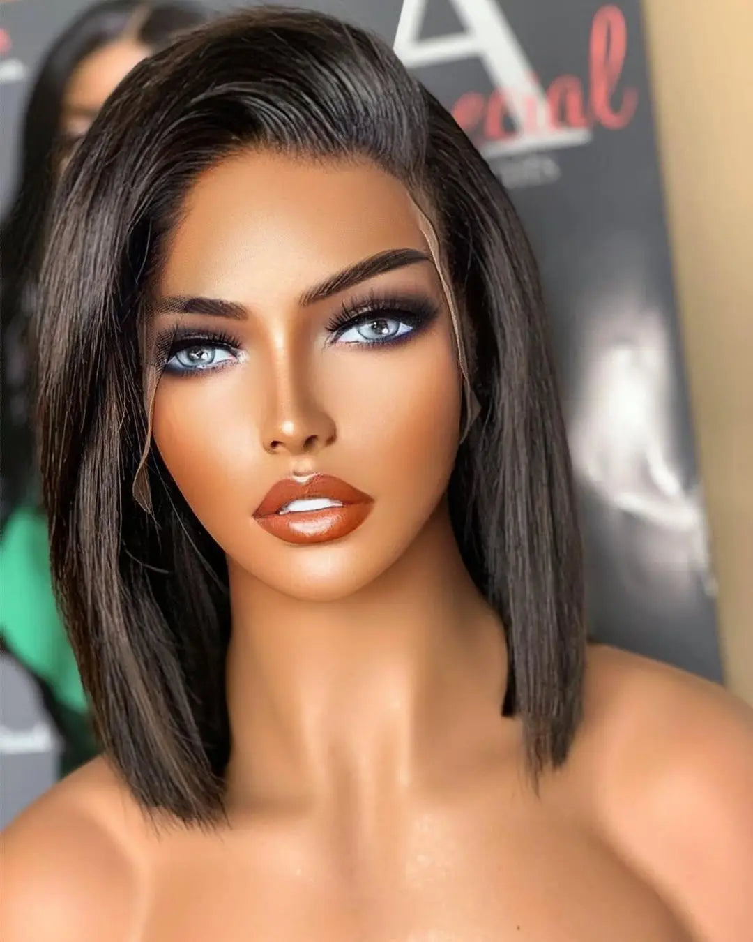 Glueless Straight BOB Wigs 13X4 Lace Frontal Wig