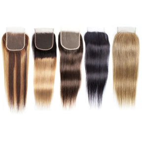 Transparent Lace Closure Straight Remy Human Hair