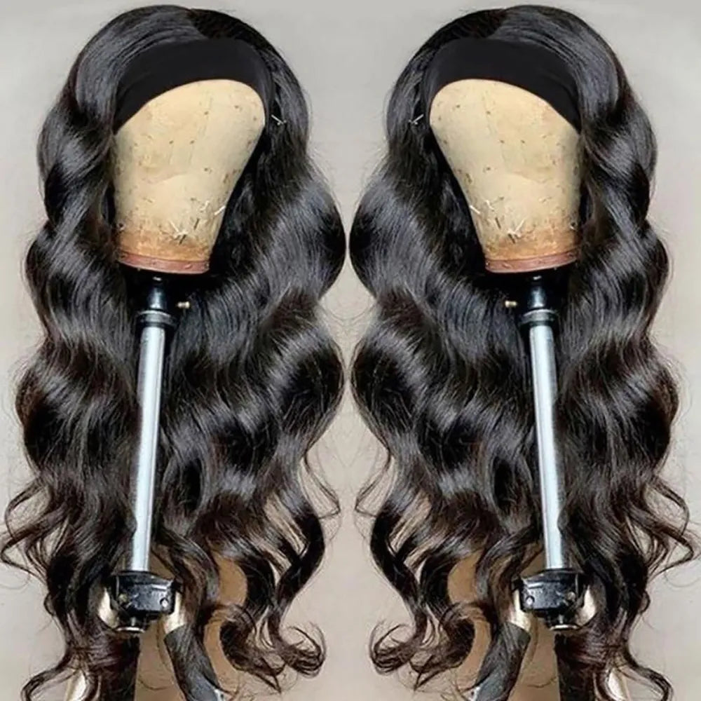 Headband Wig Human Hair Body Wave