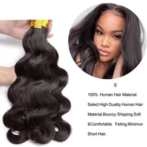 Brazilian Natural Hair Weave Human Hair Bundles