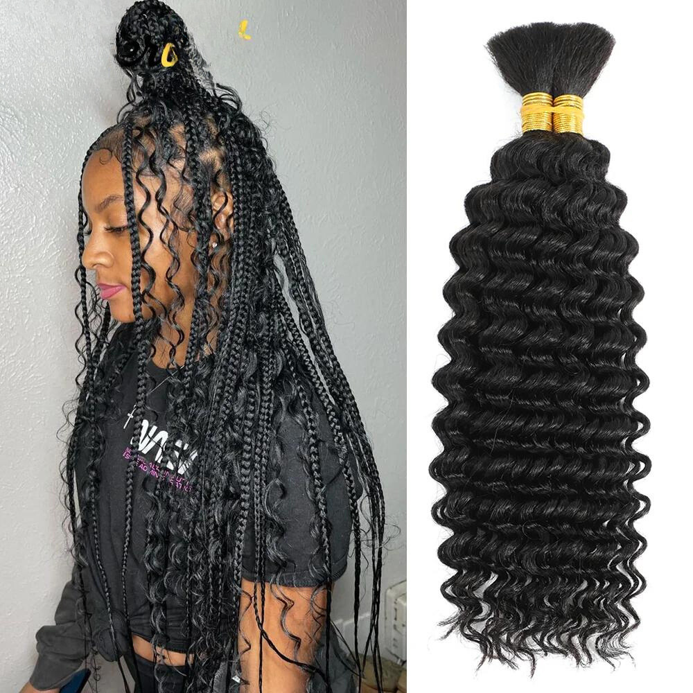 Braiding Deep Curly Human Hair  Bundle